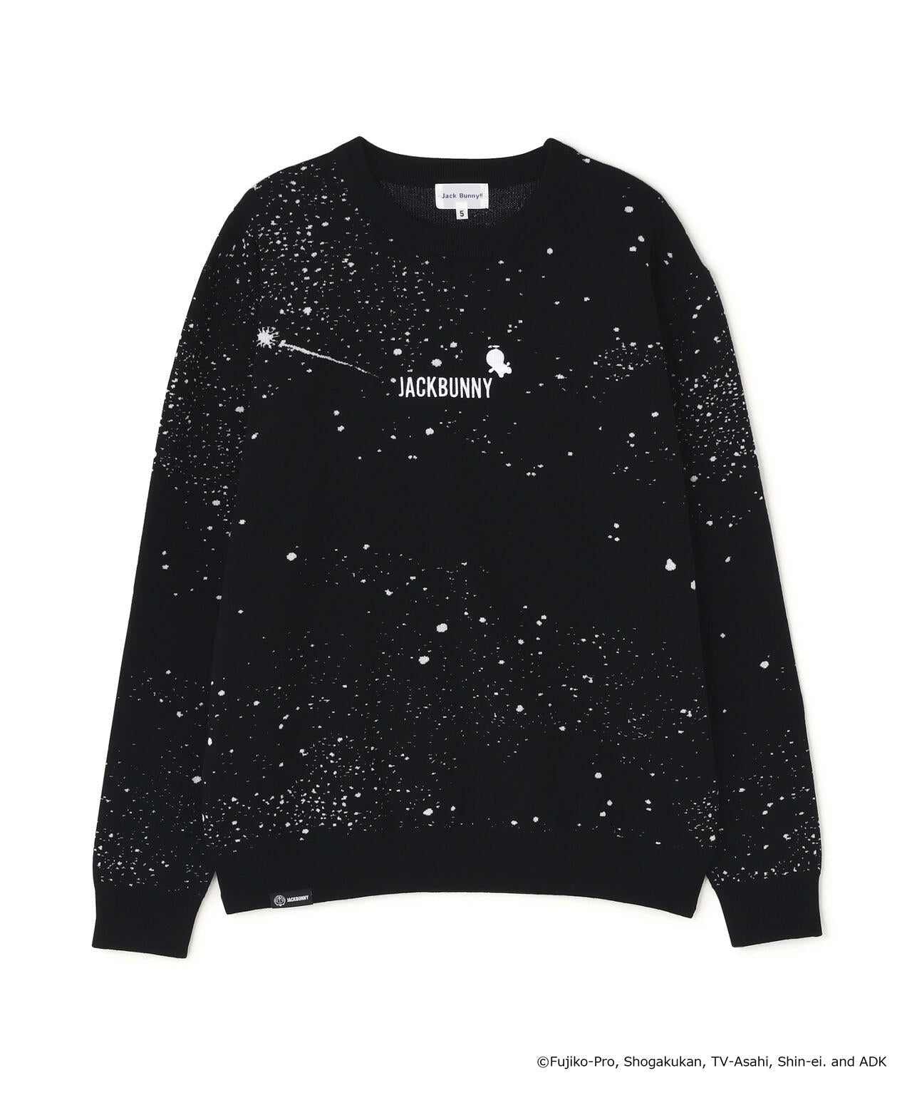 Jack Bunny!! ドラえもん柄ニット ドラえもん] Starジャガードクルーネックニットプルオーバー (MENS