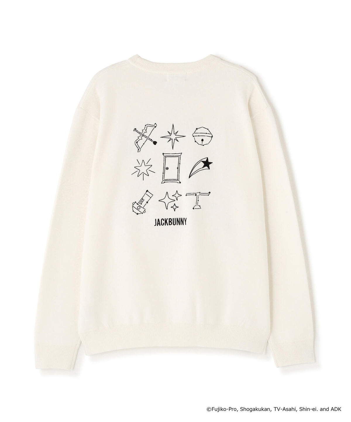 [ドラえもん] Starジャガードクルーネックニットプルオーバー (MENS)