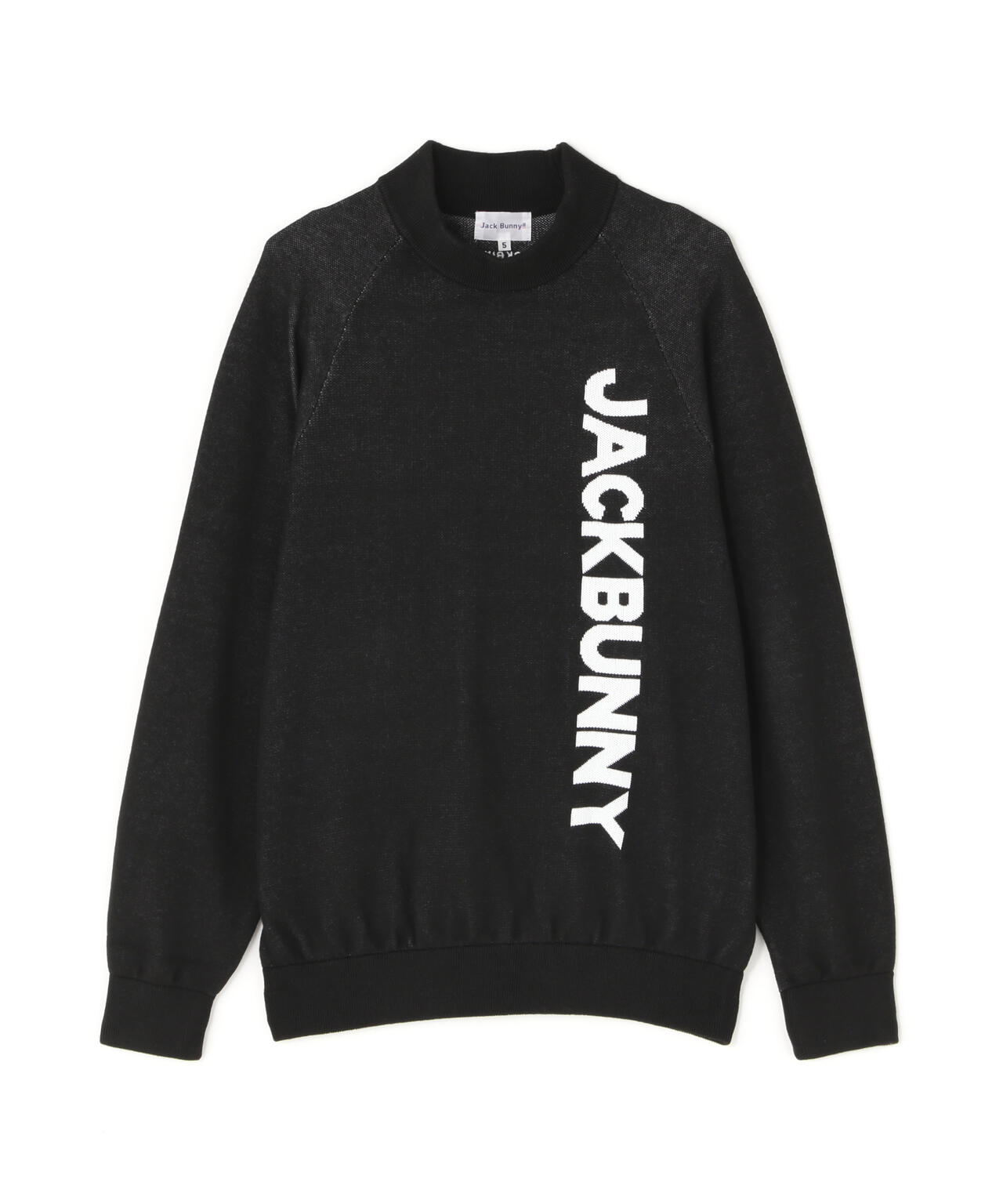 Jack Bunny ネイビー ハイネックセーター サイズL イージーケアスタージャガードハイネックニットプルオーバー (MENS