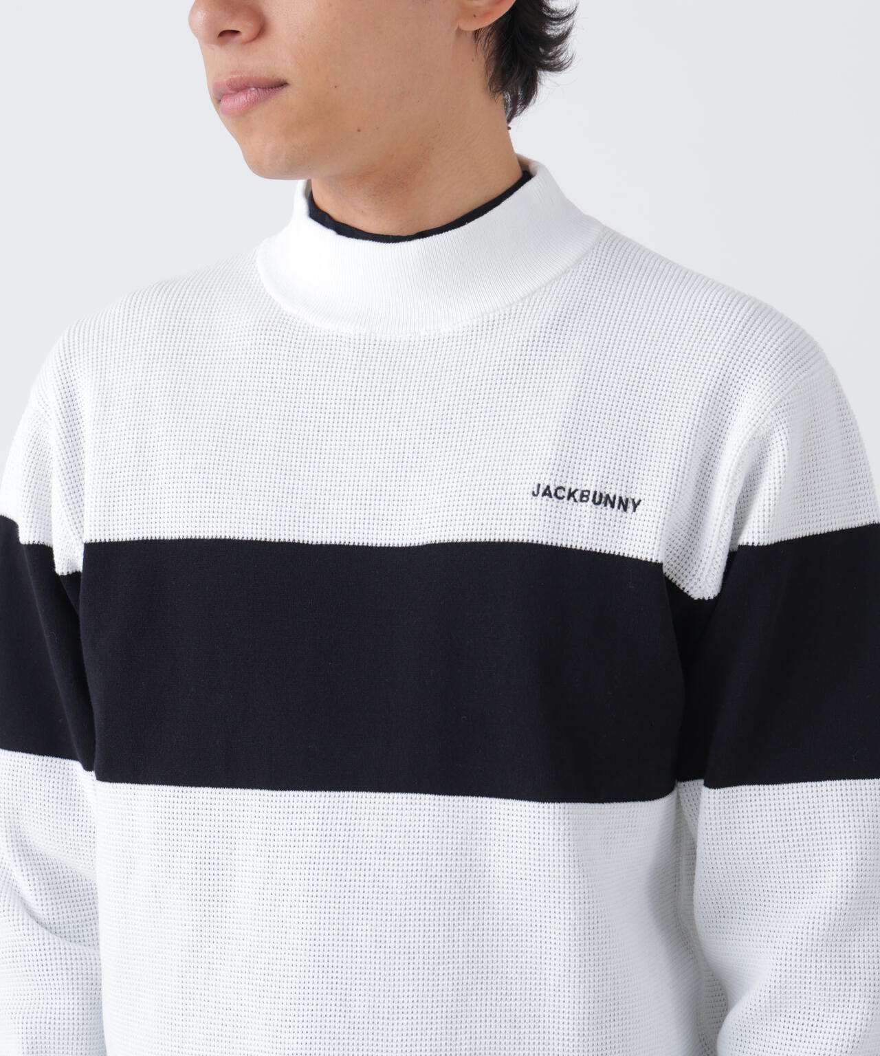 ドライワッフル長袖モックネックニットプルオーバー (MENS) | Jack