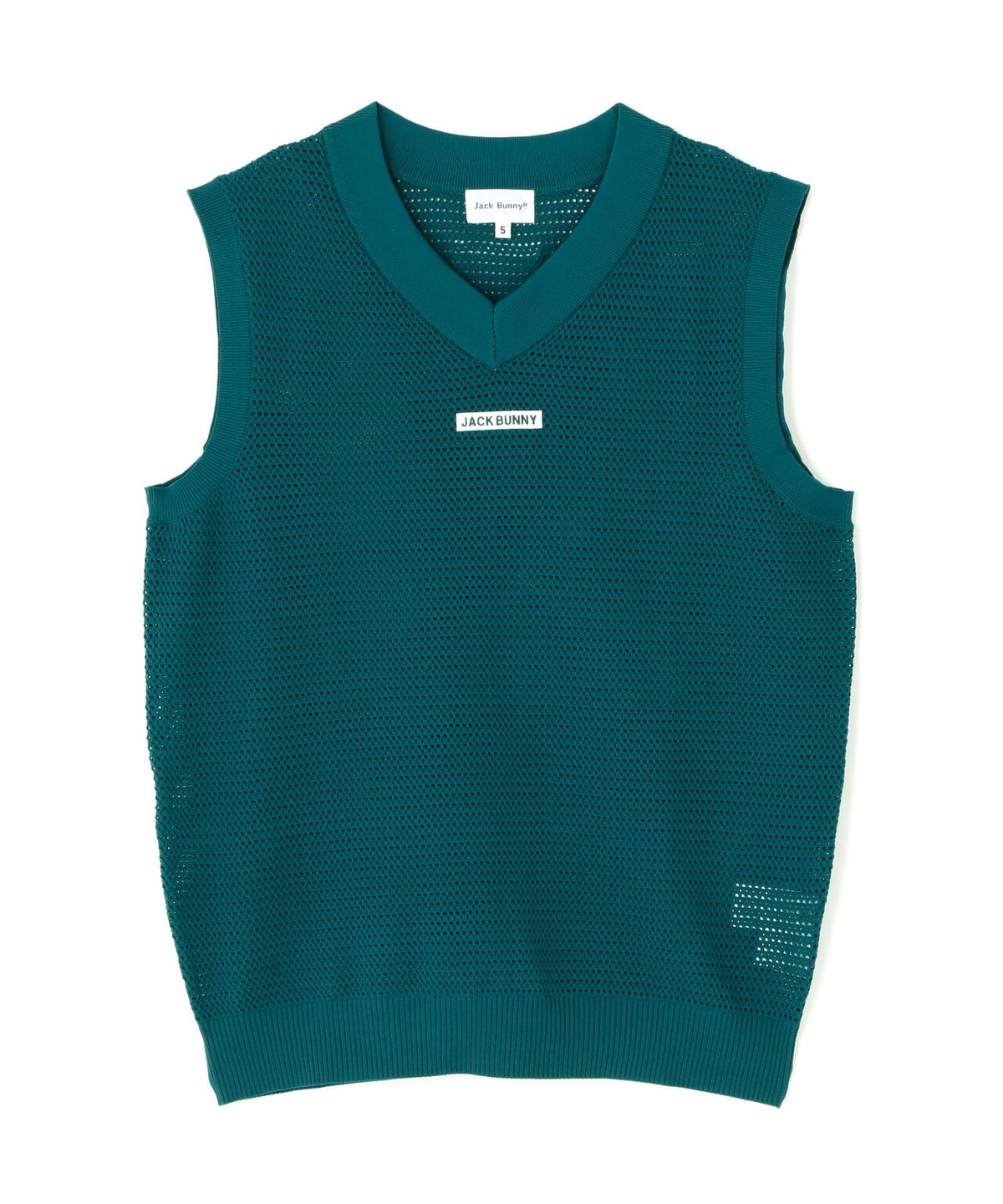 イージーケアキューブメッシュVネックニットベスト (MENS)