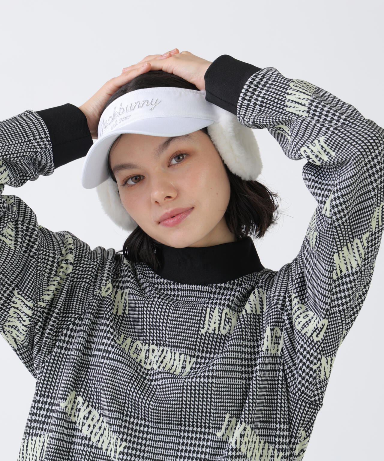 ファー耳当て付きバイザー (UNISEX) | Jack Bunny!!（ジャックバニー