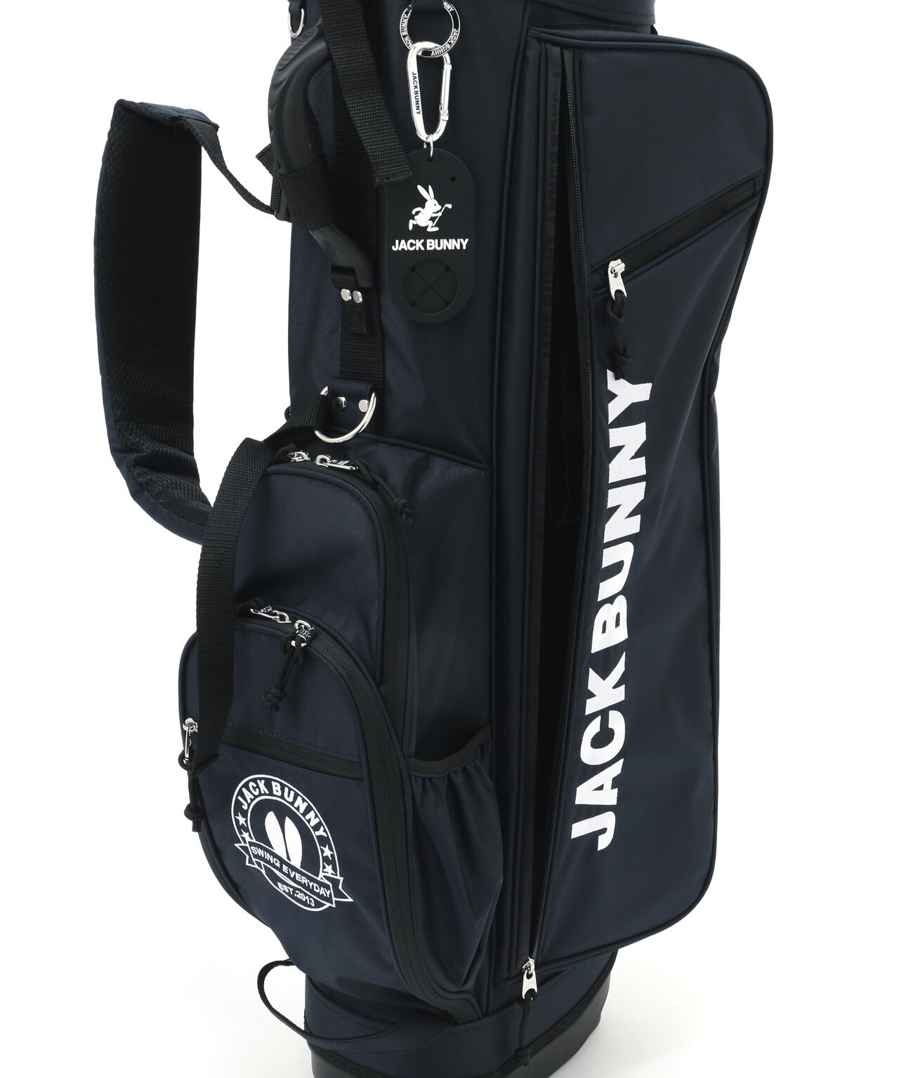 美品 JACK BUNNY キャディバッグ 美品 JACK BUNNY キャディバッグ ポーチ付 Jack Bunny!!】スタンド式