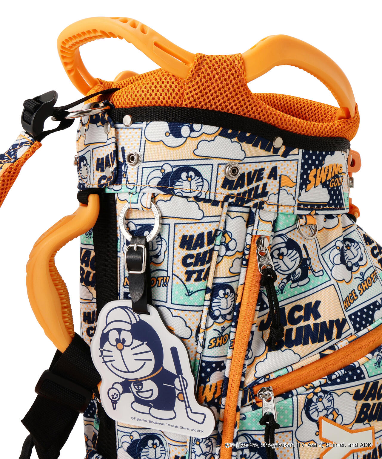 【限定】ジャックバニー ドラえもん スタンドキャディバッグ スコープポーチ付き ドラえもん】スタンド式キャディバッグ (46インチ対応) (UNISEX