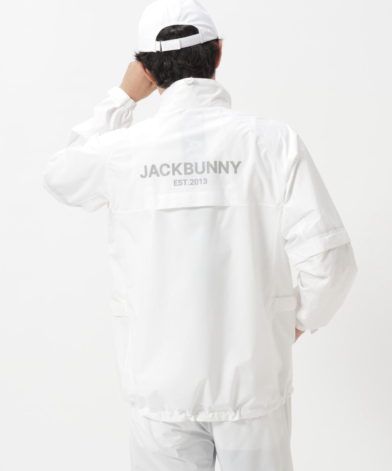 ミ*☆様 Jack Bunny レインウェア セットアップ ホワイト ネイビー NEWレインウェア ブルゾン (MENS) | Jack Bunny!!（ジャックバニー