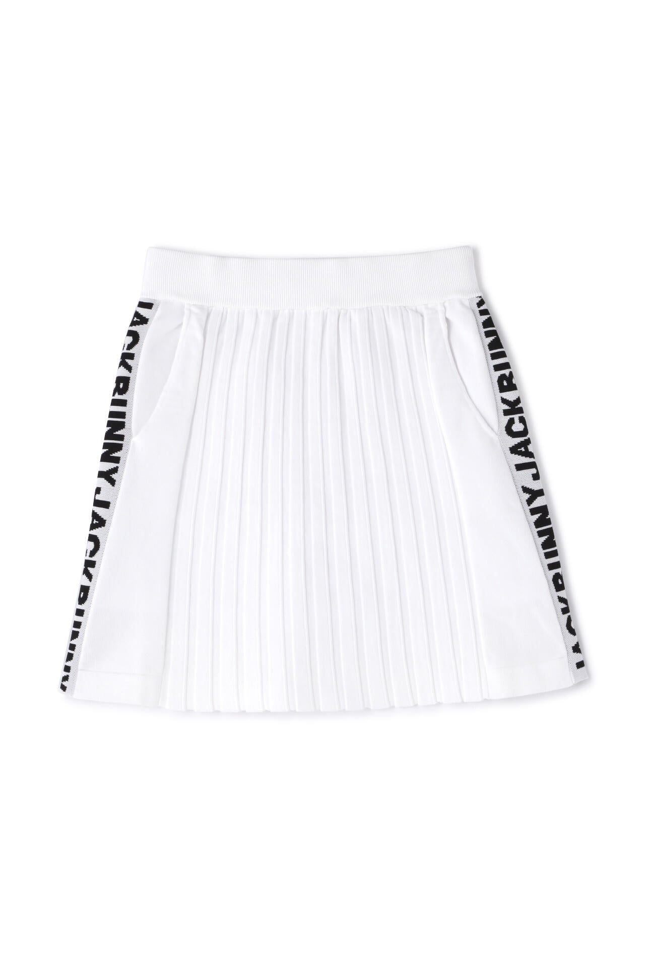 天竺度詰め＋Wジャガード フロントプリーツスカート | Jack Bunny