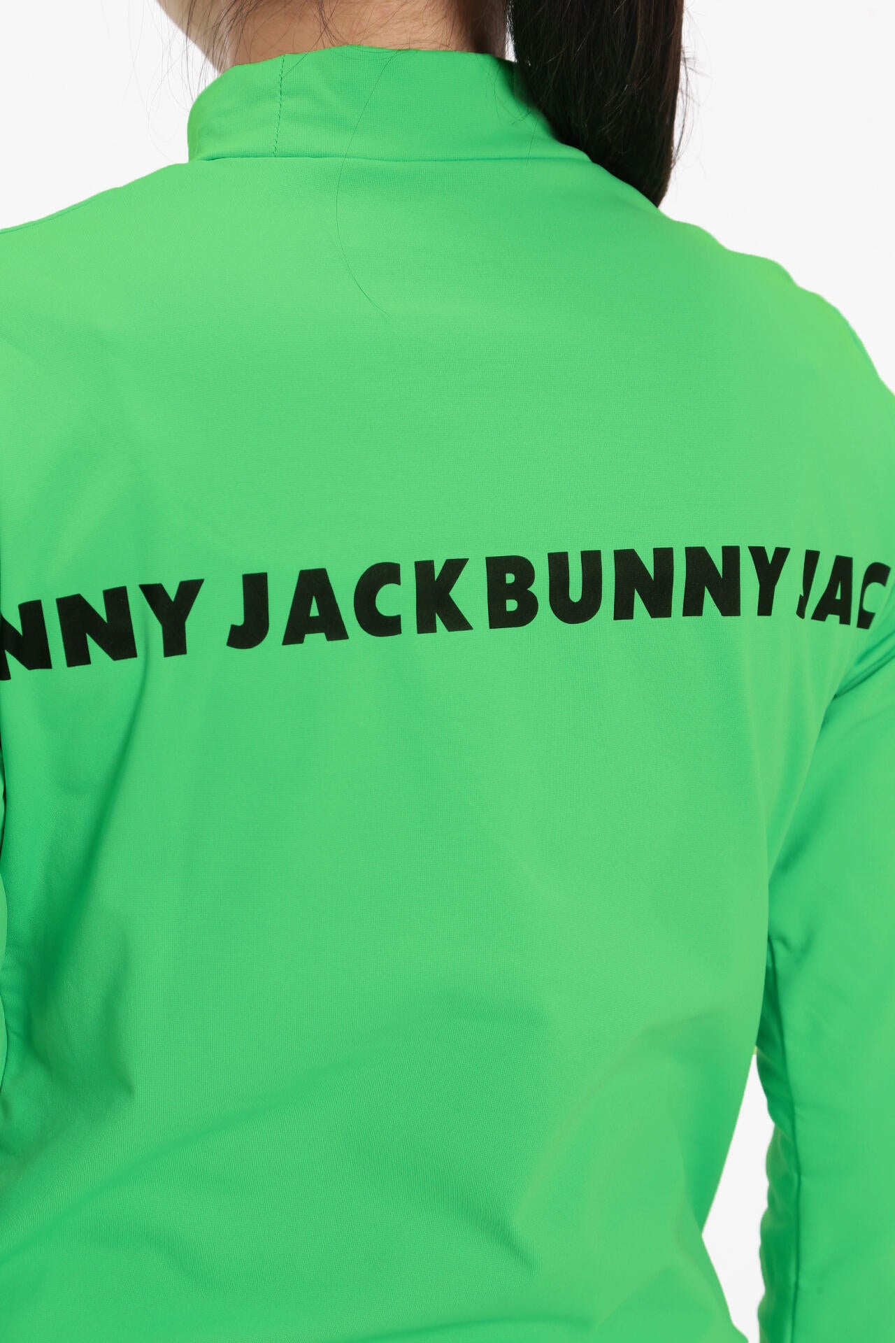 JACK BUNNY ライムグリーンジャケット KARUISHI モックネックカットソープルオーバー | Jack Bunny