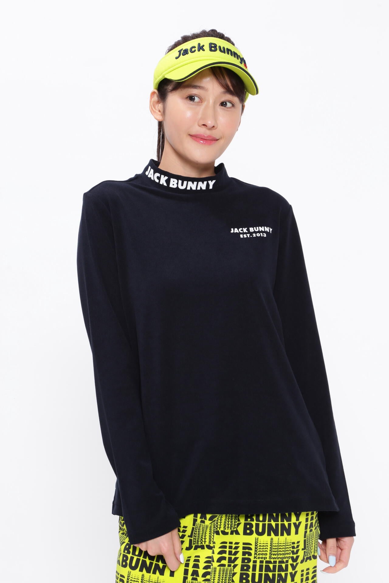 JACK BUNNY フード付きセーター ネイビー サイズ：2 JACK BUNNY ジャックバニー フード付き 長袖ニットセーター