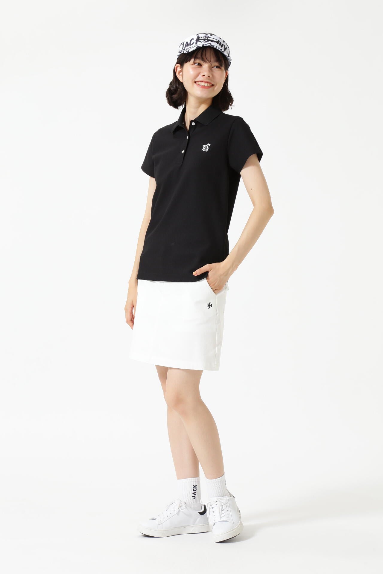 【ジャックバニー】極美品 セットアップ ポロシャツ スカート 2 レディース 2WAYストレッチツイル5ポケットスカート | Jack Bunny!!（ジャック