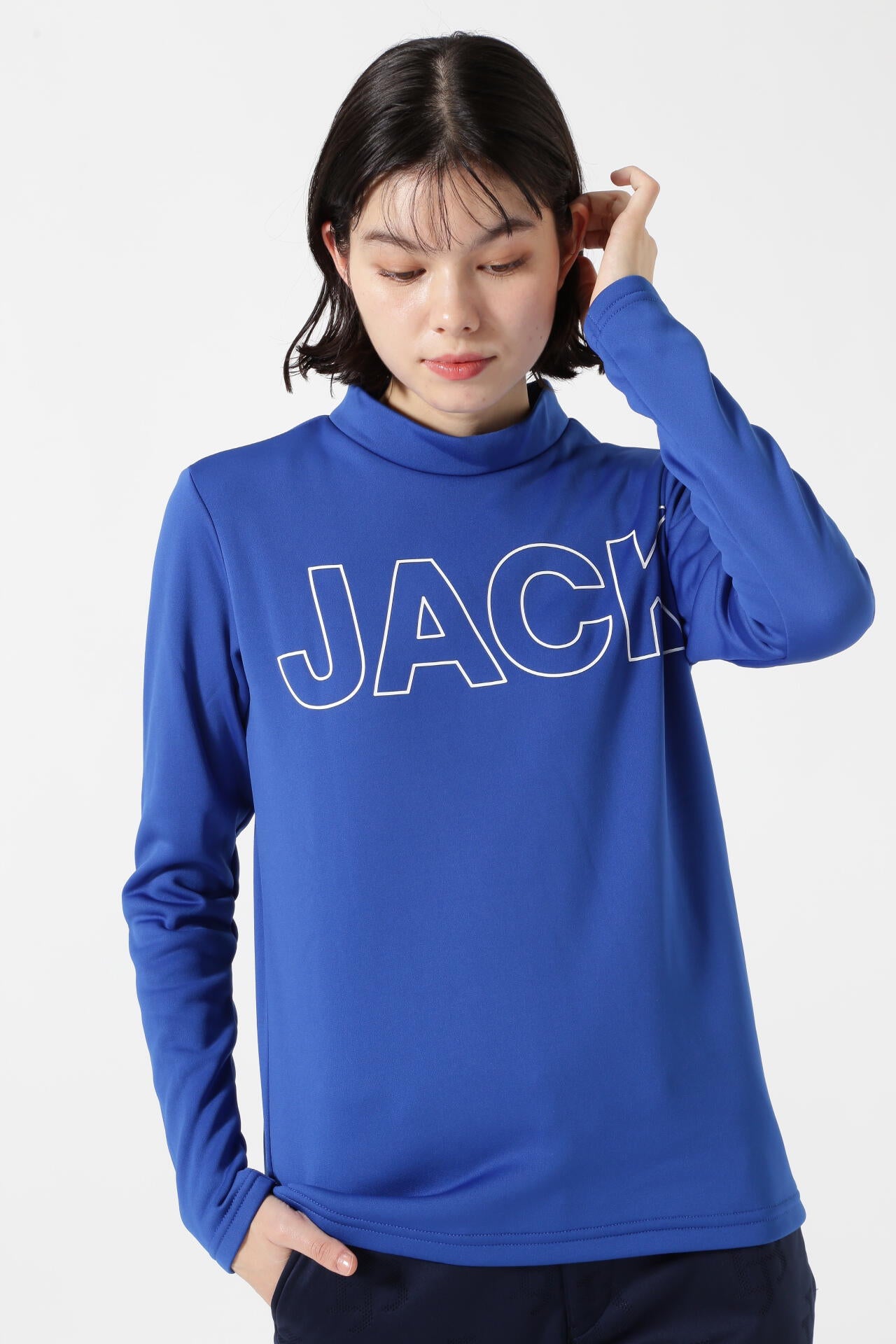 KARUISHI ECO 長袖モックネックカットソー