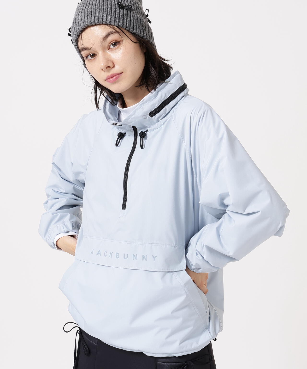 Octa裏地 ハーフジップブルゾン