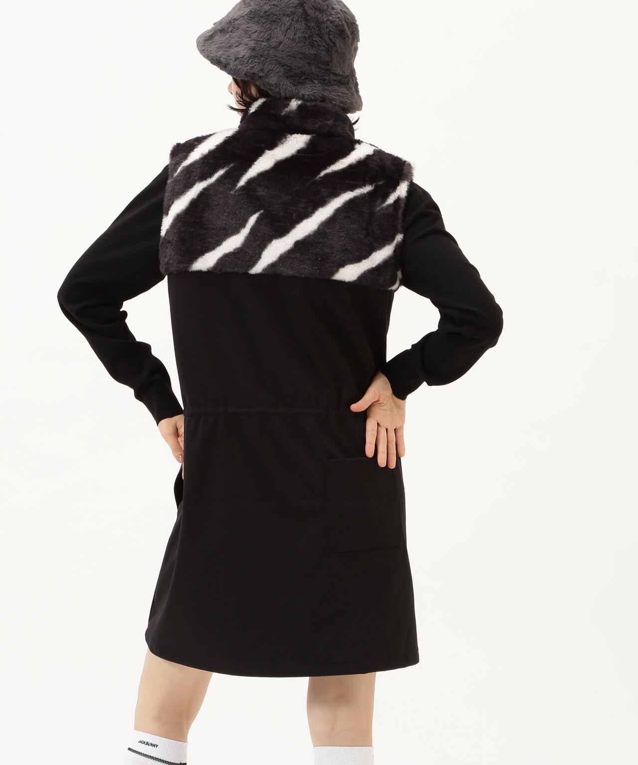 ラミネートスムース 裏地付きワンピース | Jack Bunny!!（ジャック