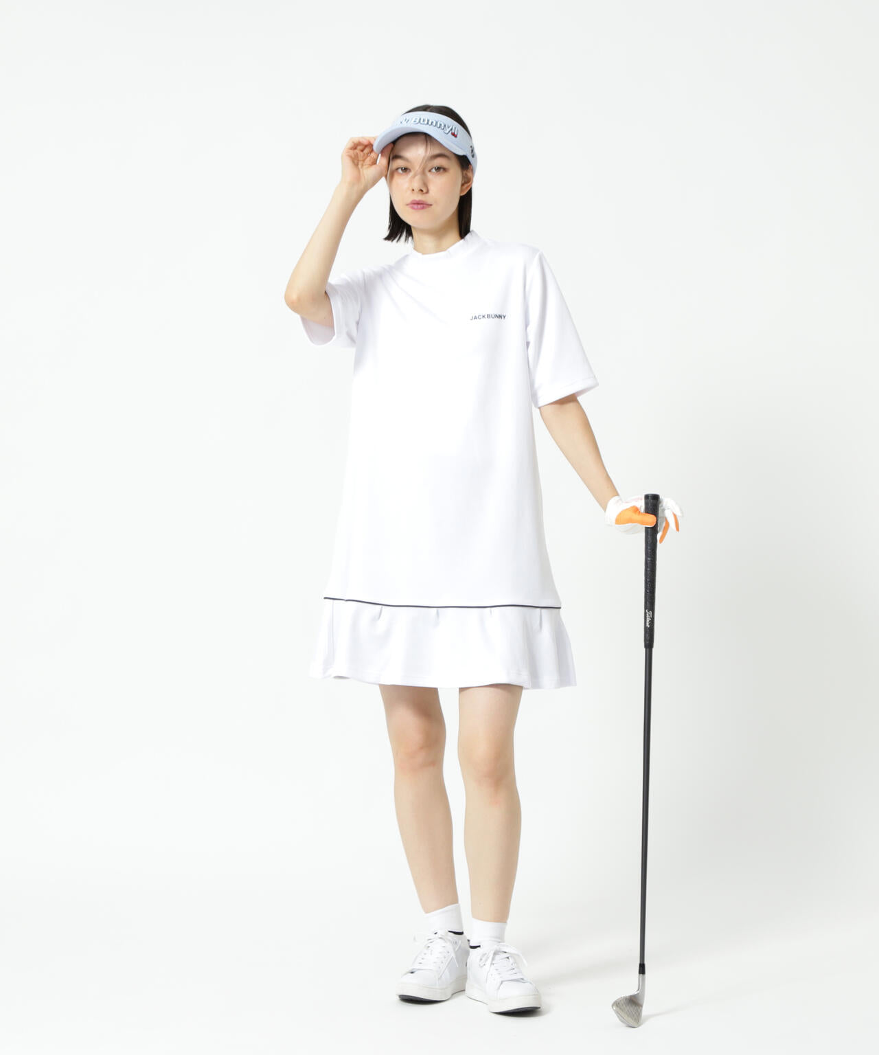 天竺ポンチ五分袖ワンピース | Jack Bunny!!（ジャックバニー