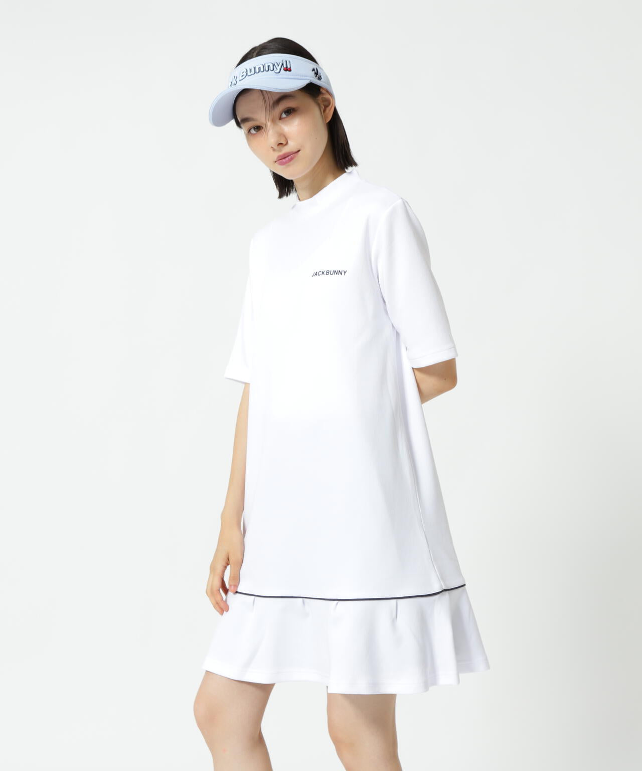 天竺ポンチ五分袖ワンピース | Jack Bunny!!（ジャックバニー