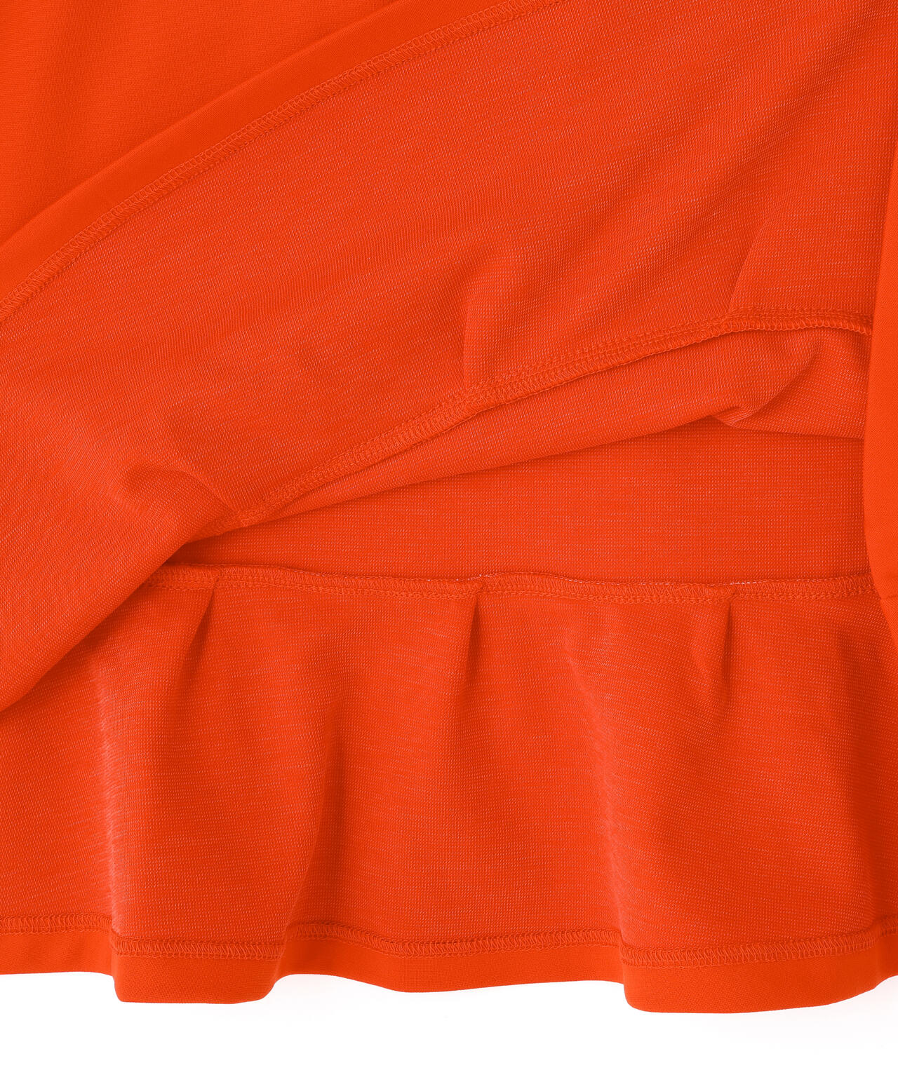 天竺ポンチ五分袖ワンピース