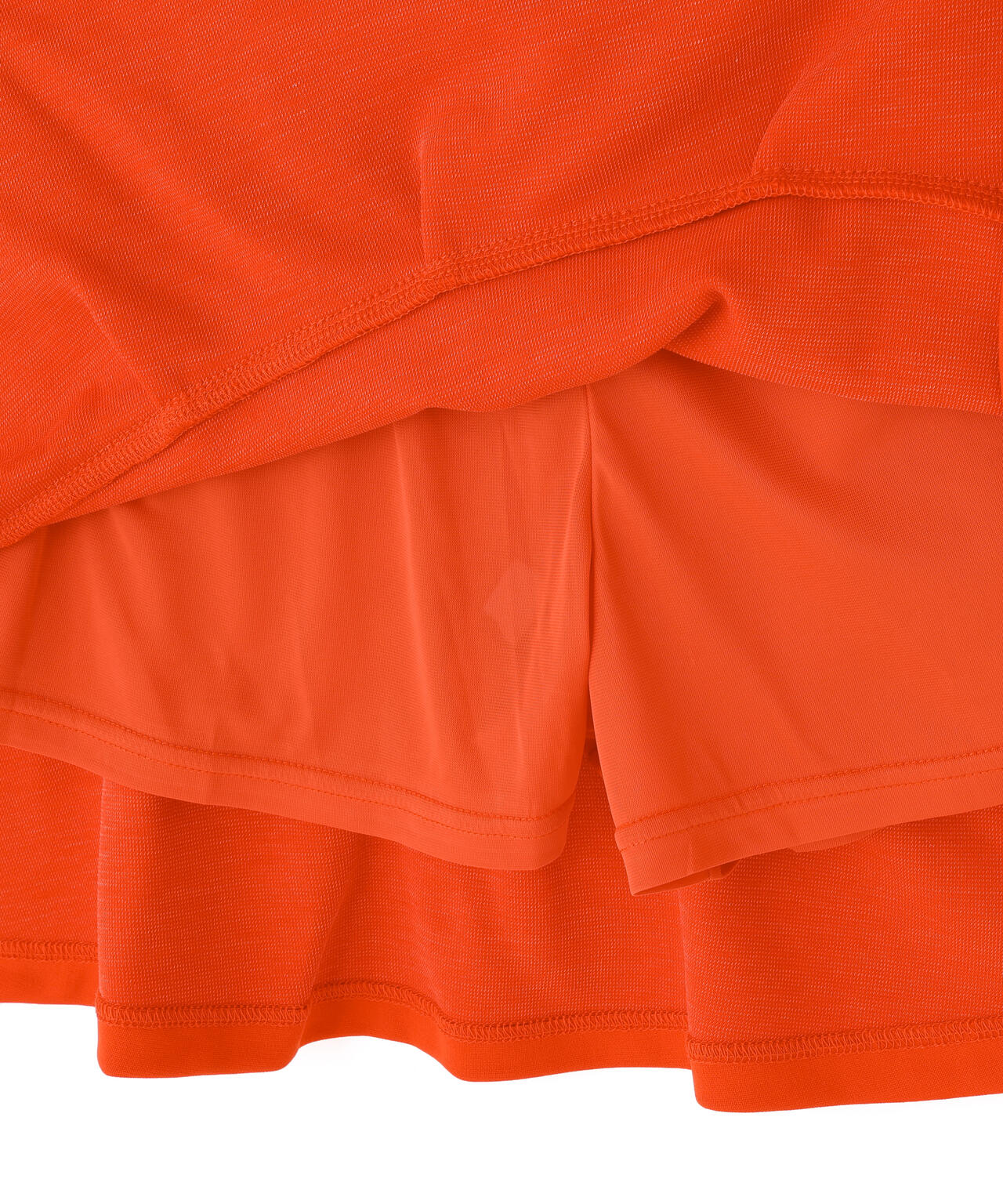 天竺ポンチ五分袖ワンピース