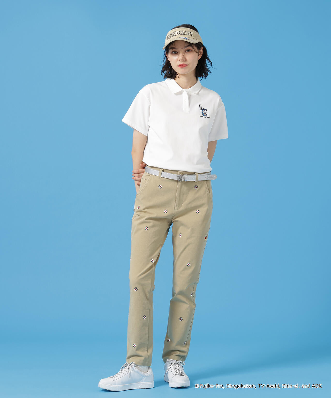 ドラえもん】2WAYストレッチツイル総柄ロングパンツ | Jack Bunny