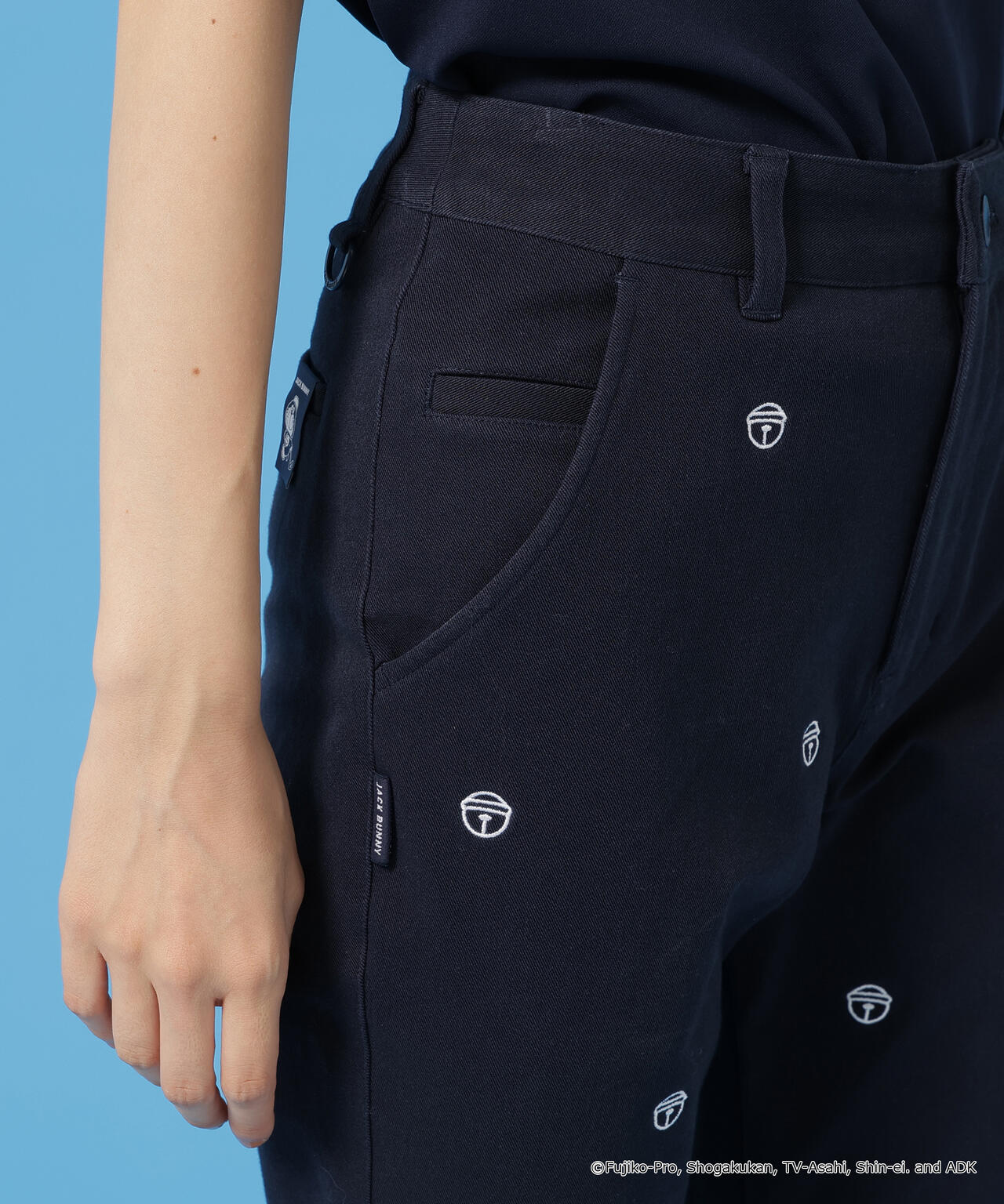 【ドラえもん】2WAYストレッチツイル総柄ロングパンツ