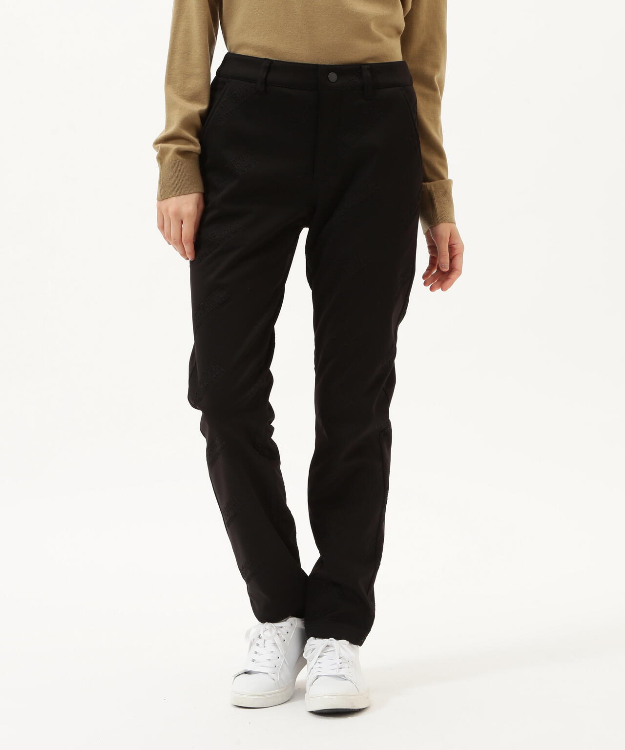 ラミネートスムース 裏地付きロングパンツ