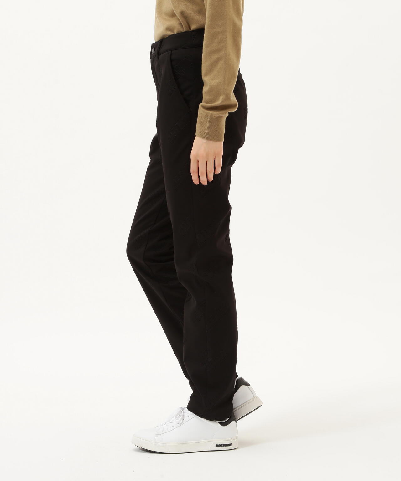 ラミネートスムース 裏地付きロングパンツ