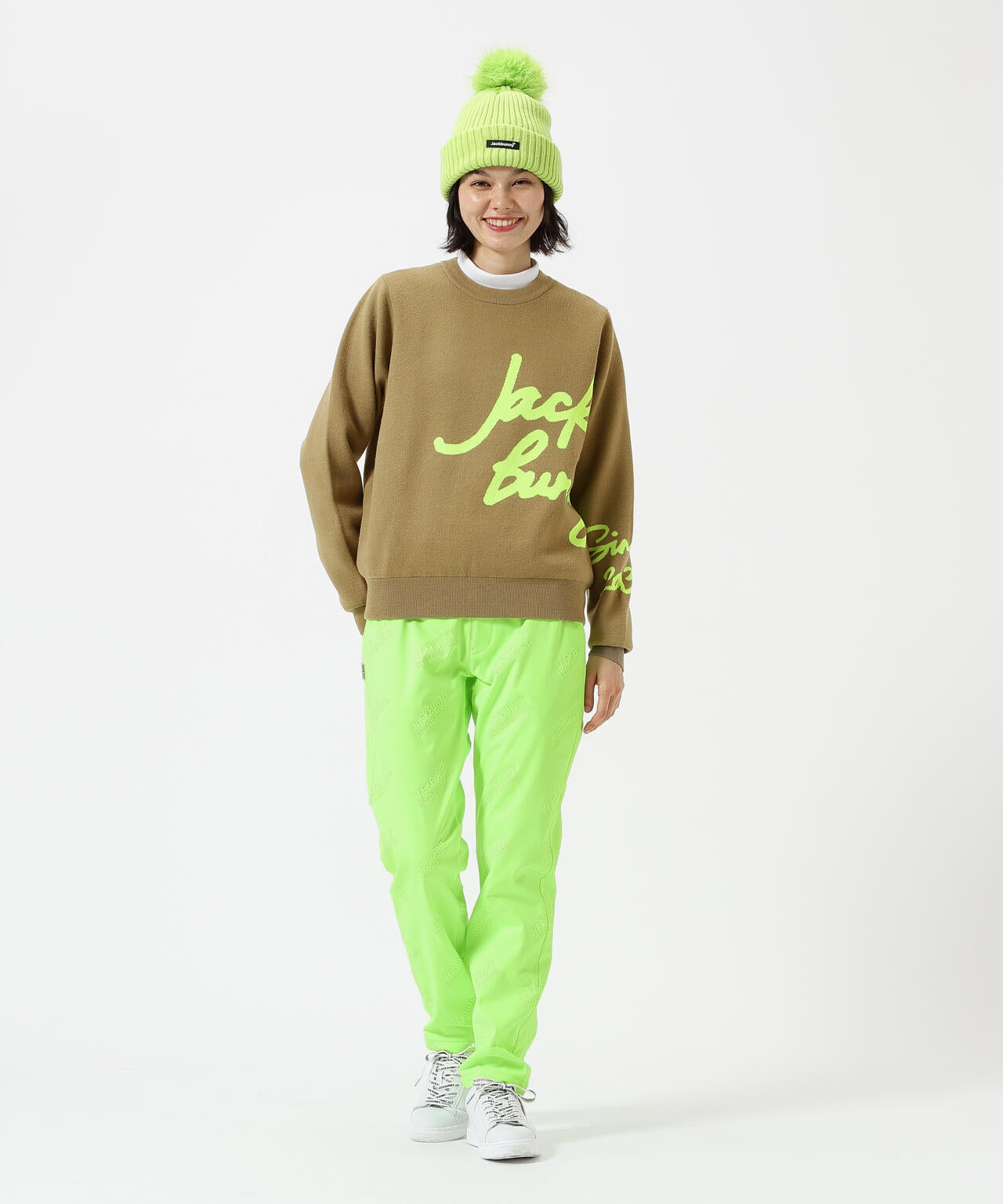 ラミネートスムース 裏地付きロングパンツ