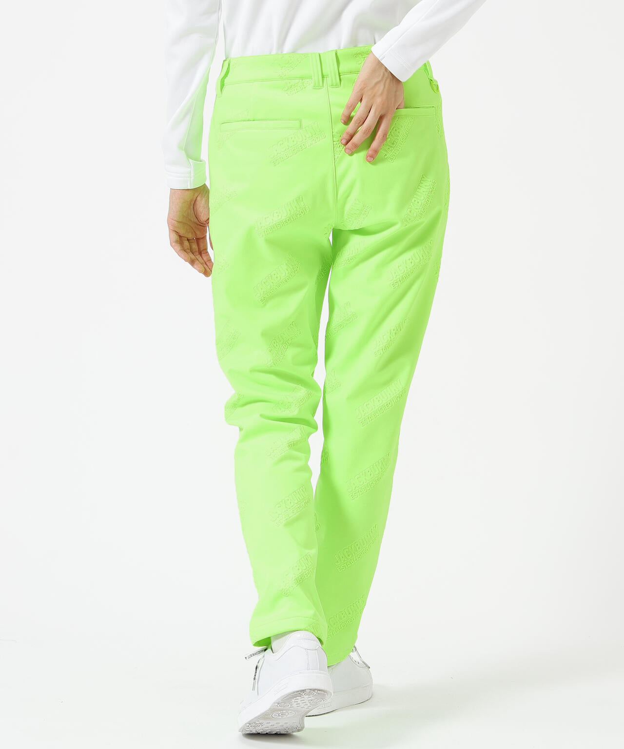 ラミネートスムース 裏地付きロングパンツ