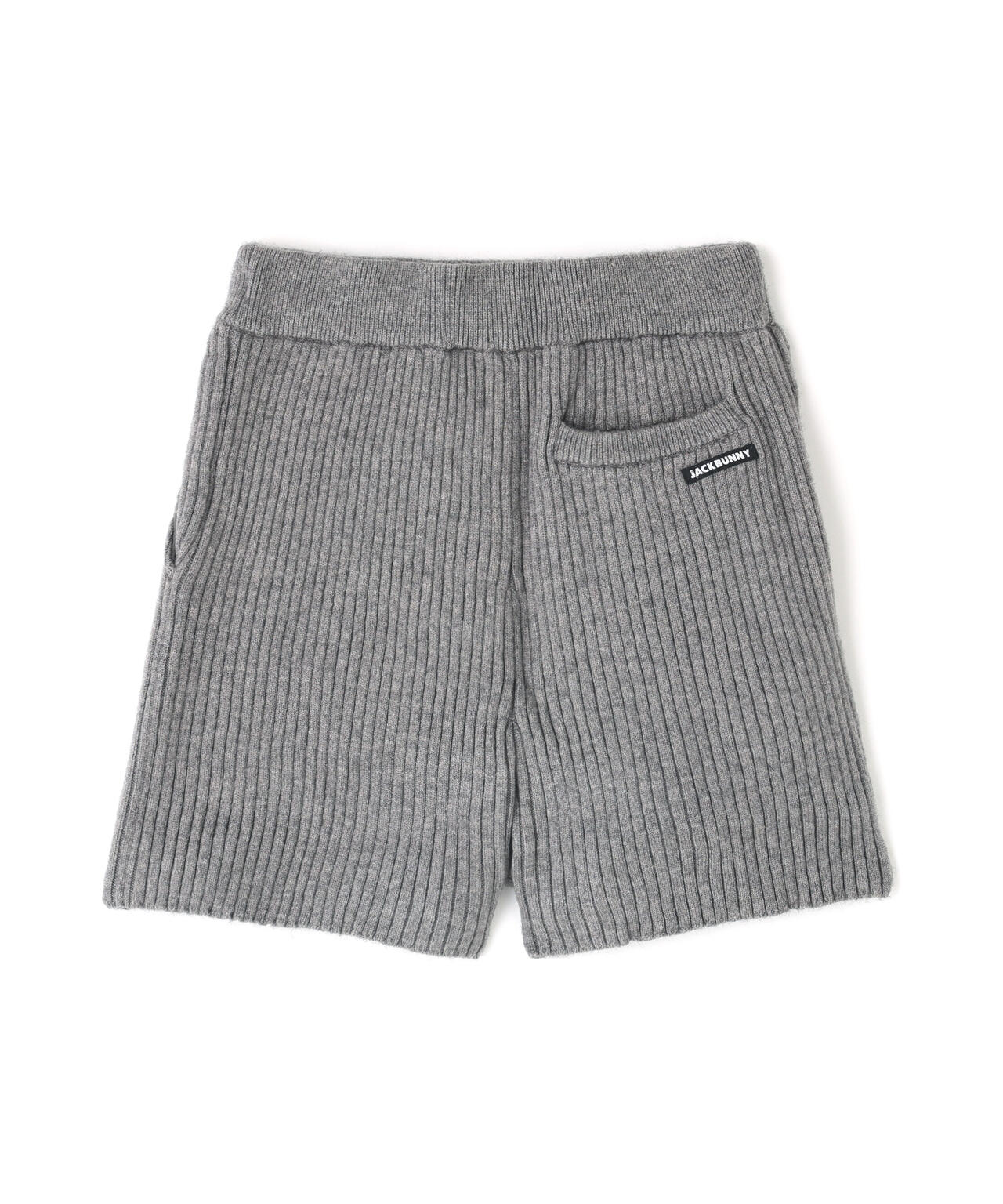 7G2PLY袋編み リボン付きニットショートパンツ