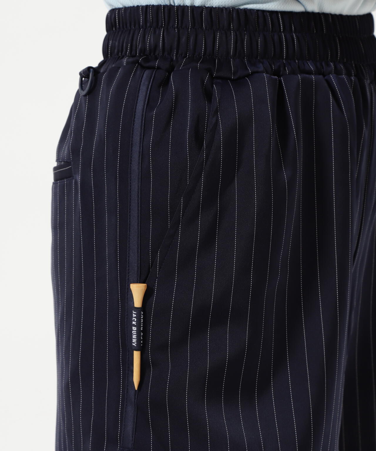 先染めストライプ ショートパンツ