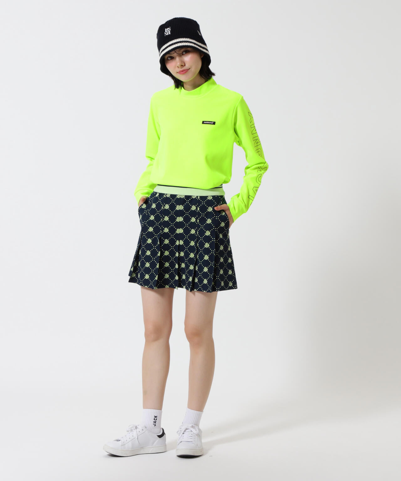 ロゴ モノグラムジャガードスカート