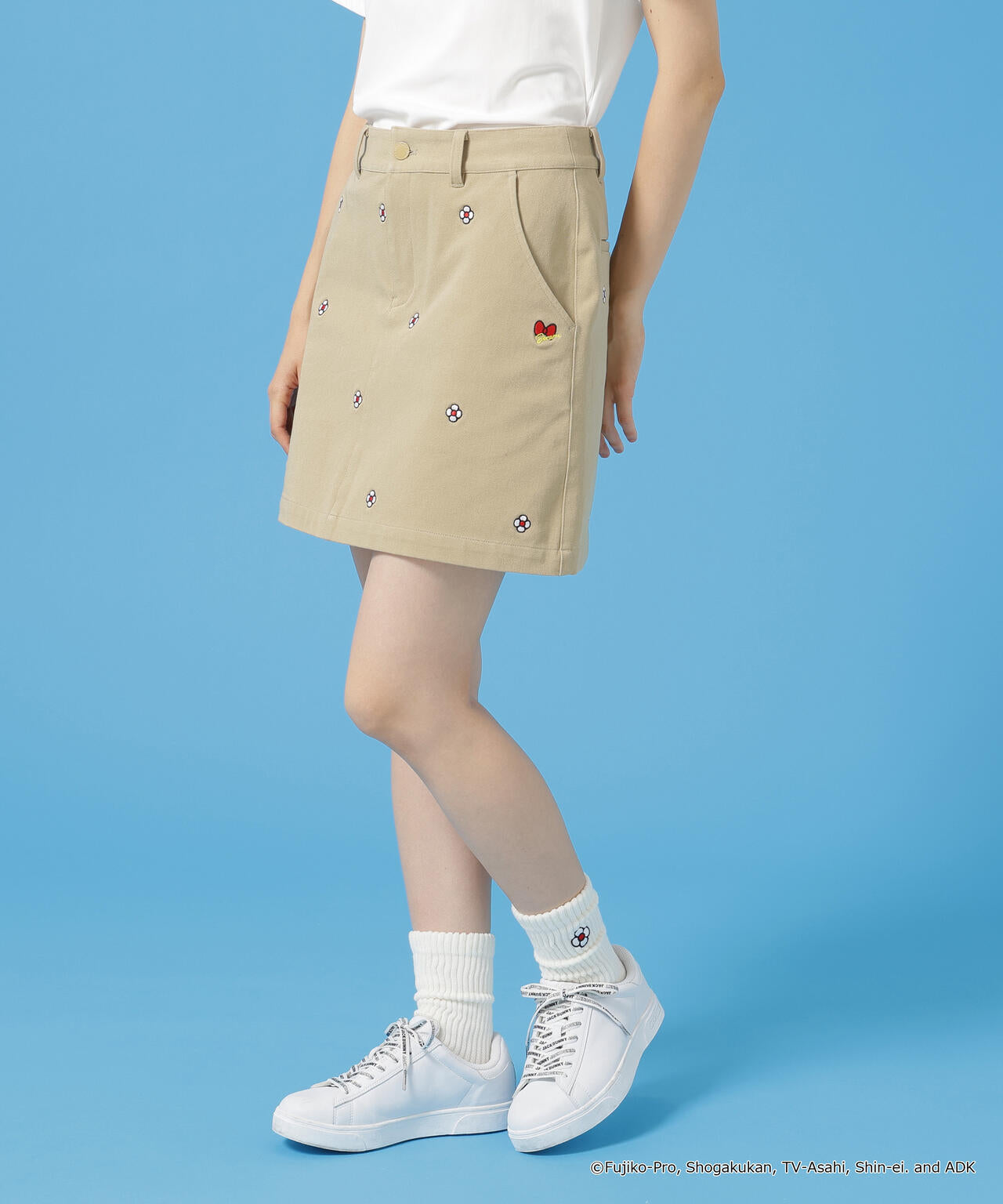 【ドラえもん】2WAYストレッチツイル総柄スカート