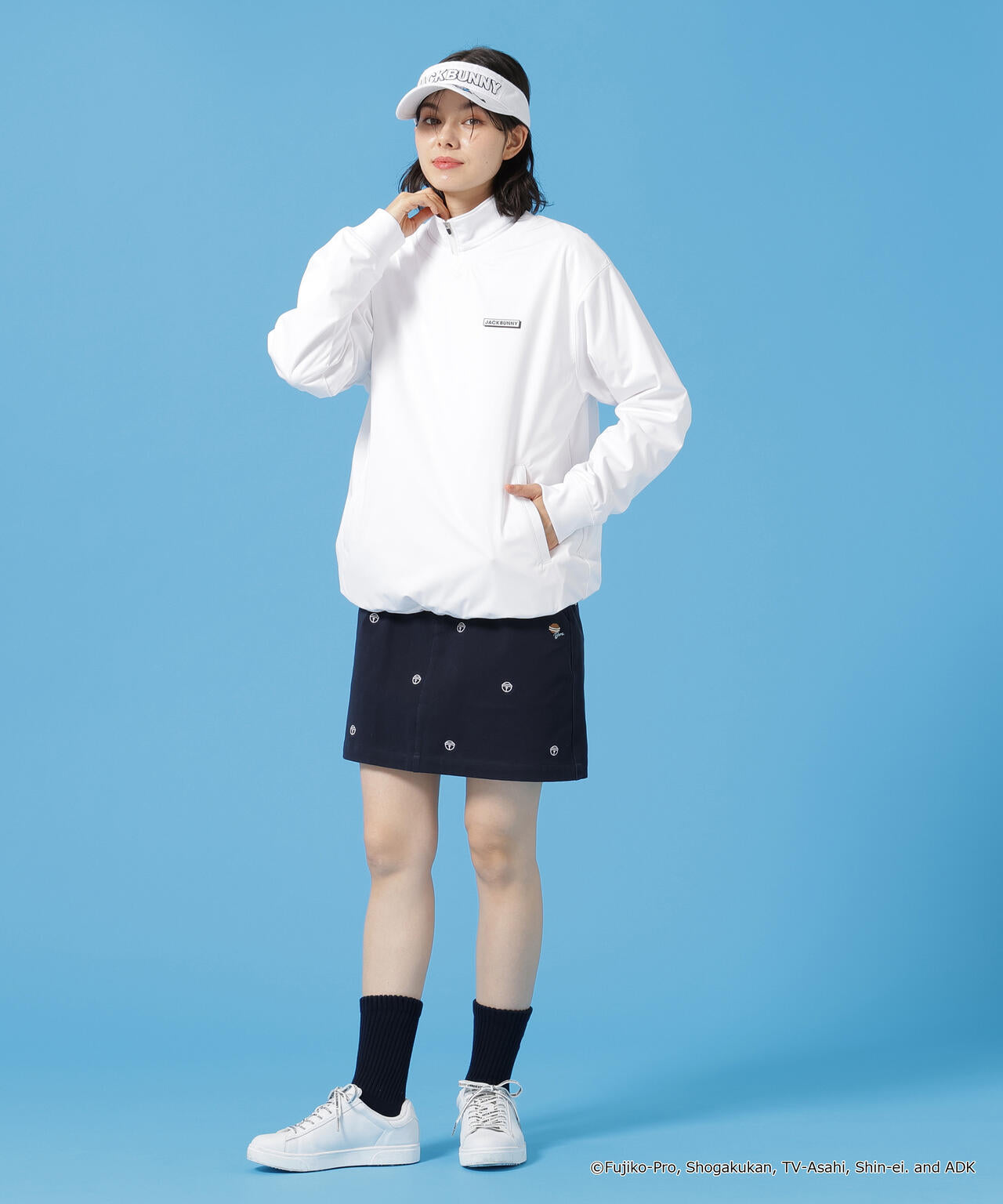 ドラえもん】2WAYストレッチツイル総柄スカート | Jack Bunny