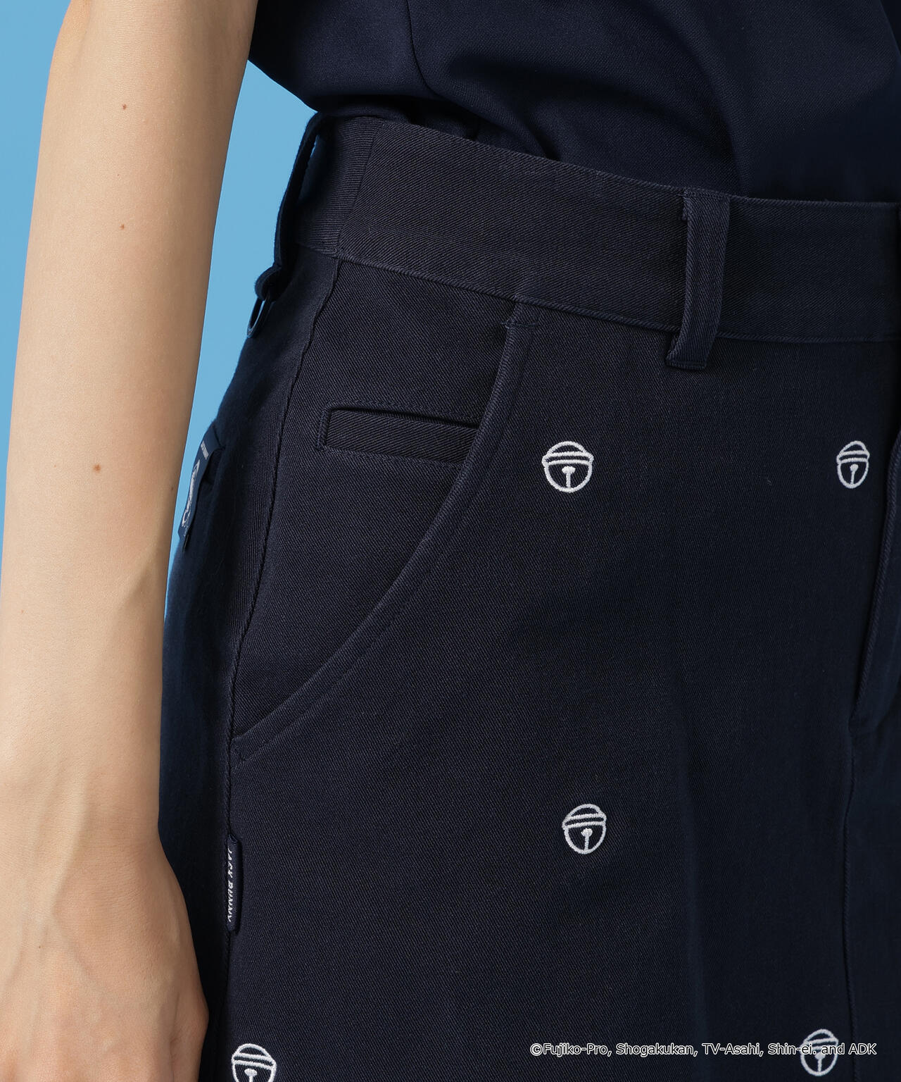 【ドラえもん】2WAYストレッチツイル総柄スカート