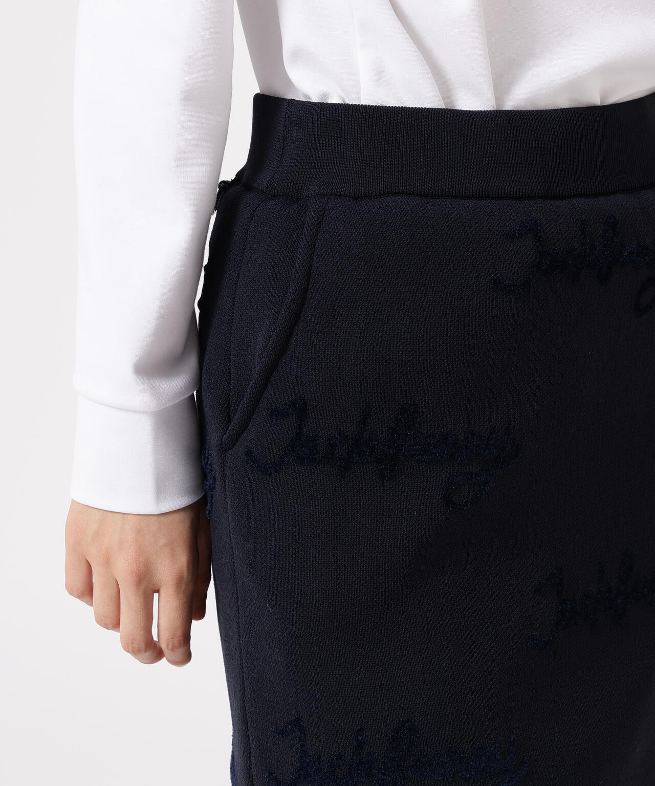 12Gダブルジャガードニットスカート