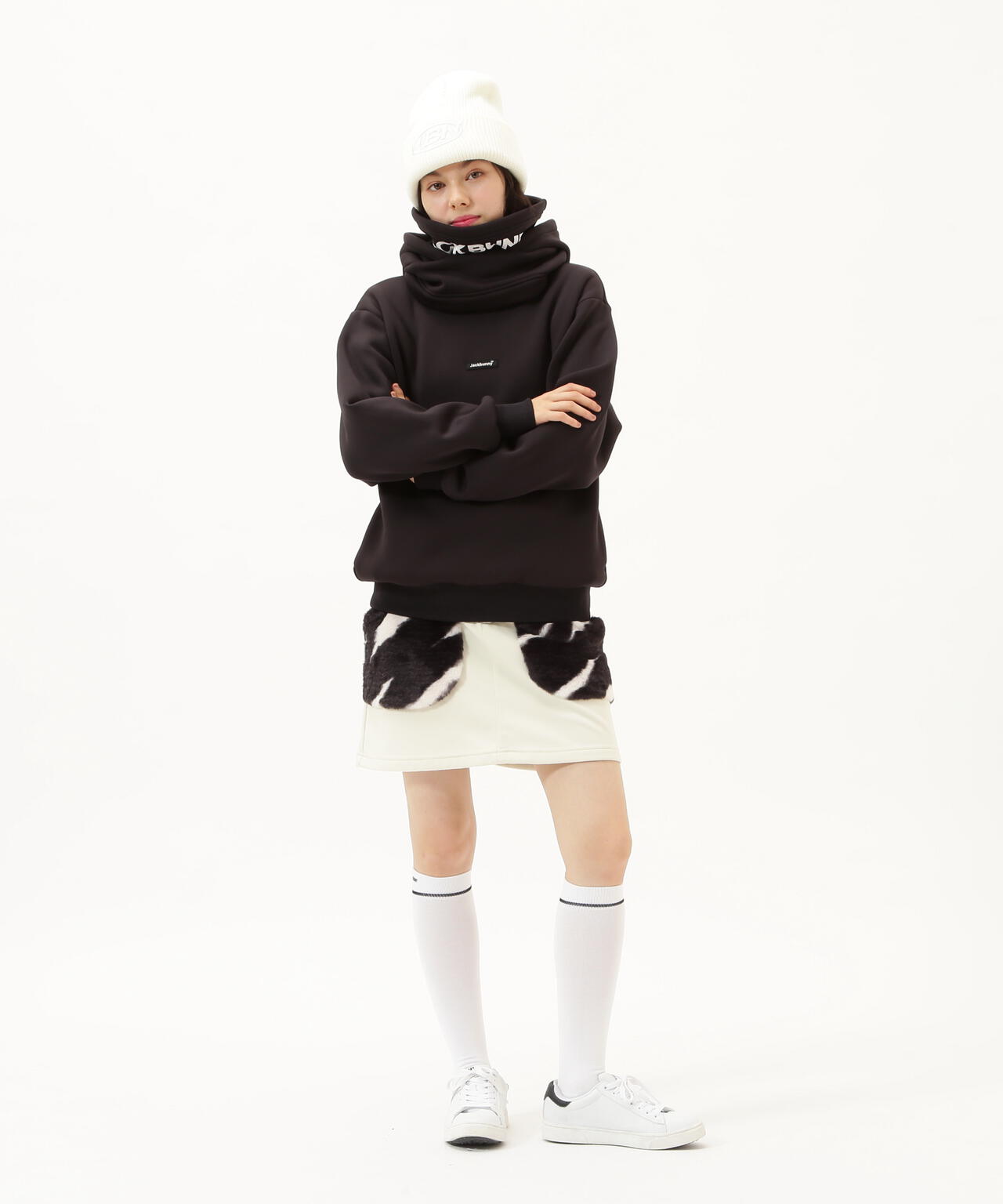 ラミネートスムース 裏地付きスカート | Jack Bunny!!（ジャックバニー