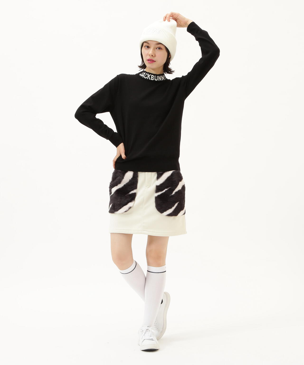 ラミネートスムース 裏地付きスカート | Jack Bunny!!（ジャックバニー
