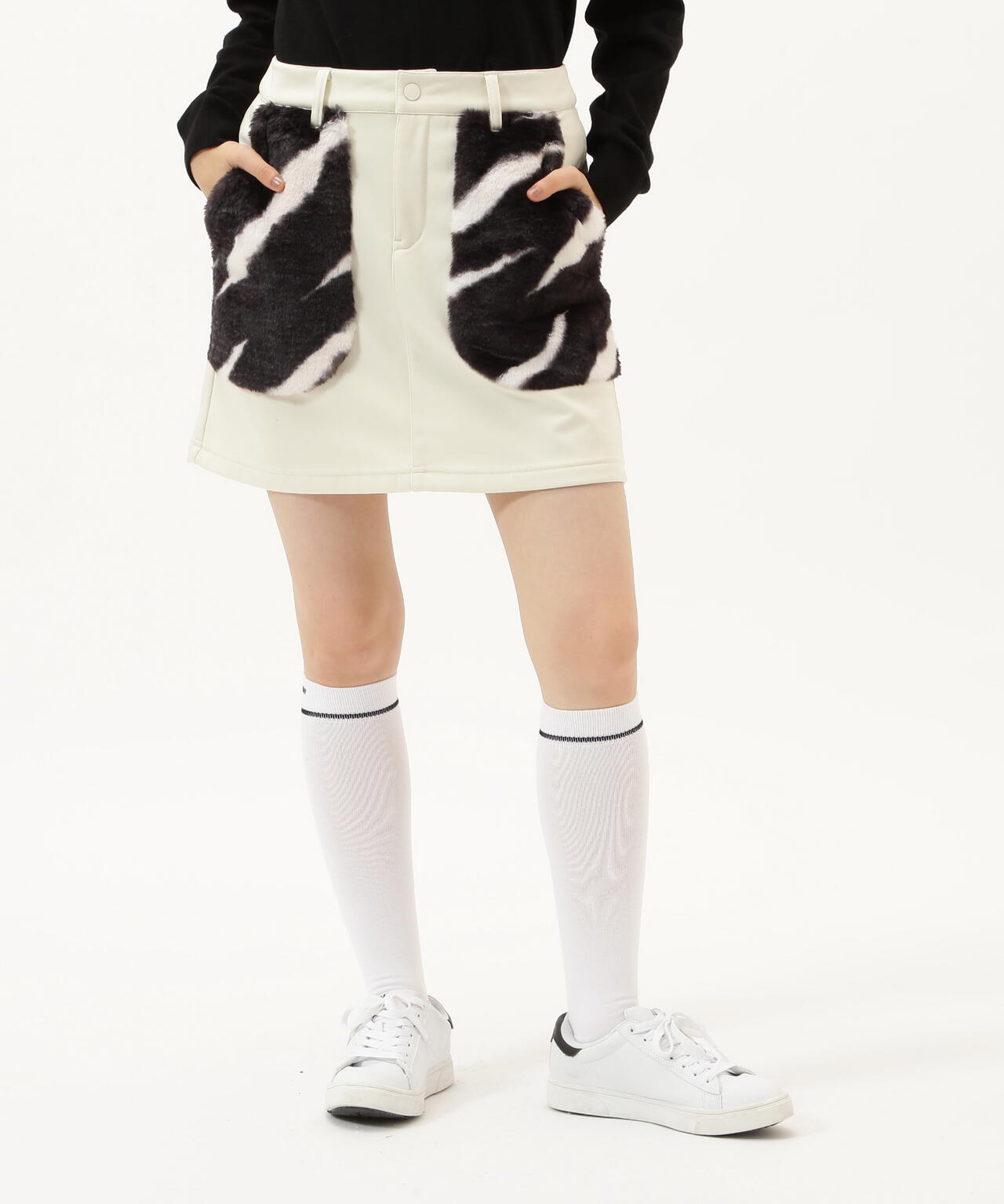 ラミネートスムース 裏地付きスカート | Jack Bunny!!（ジャックバニー