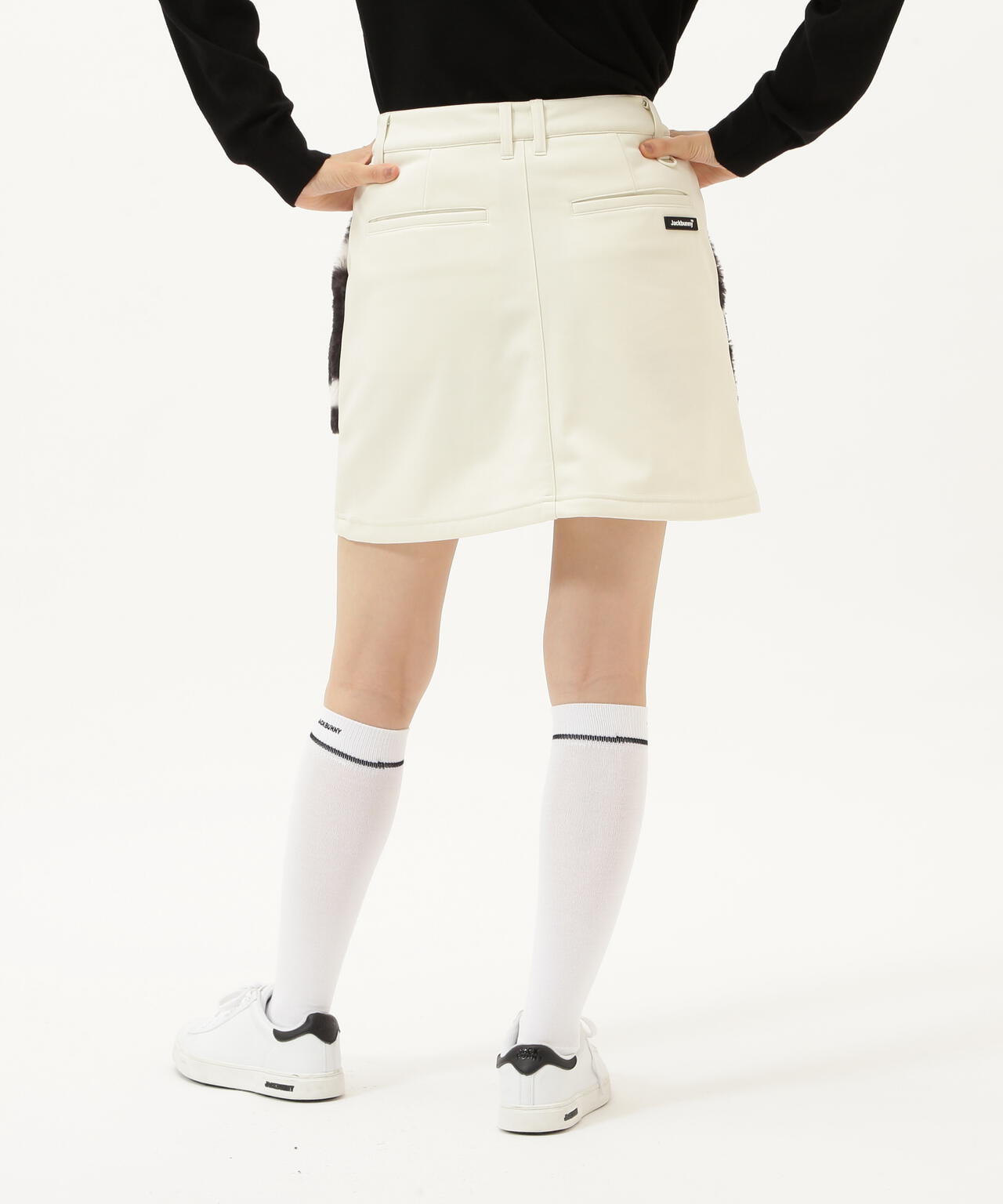 ラミネートスムース 裏地付きスカート | Jack Bunny!!（ジャックバニー