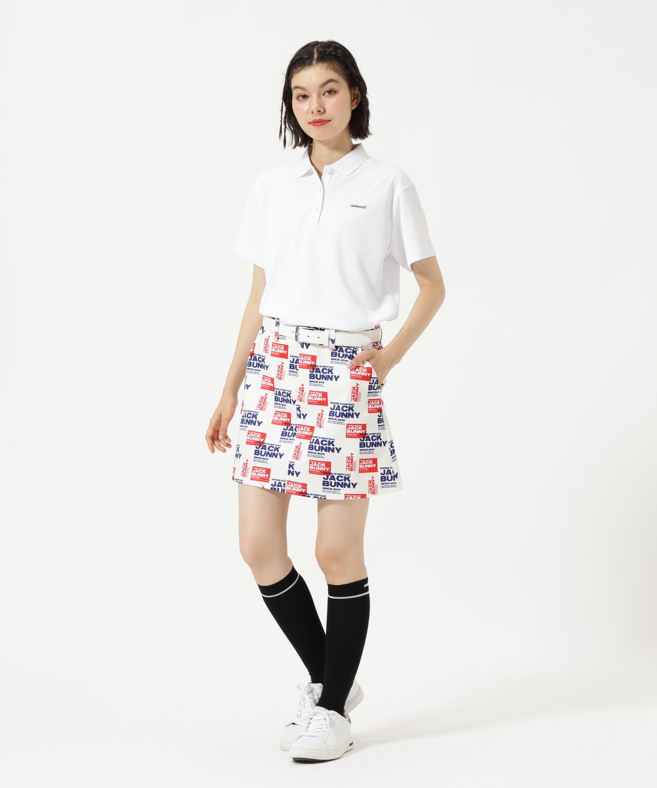 ポリエステルツイルプリント スカート