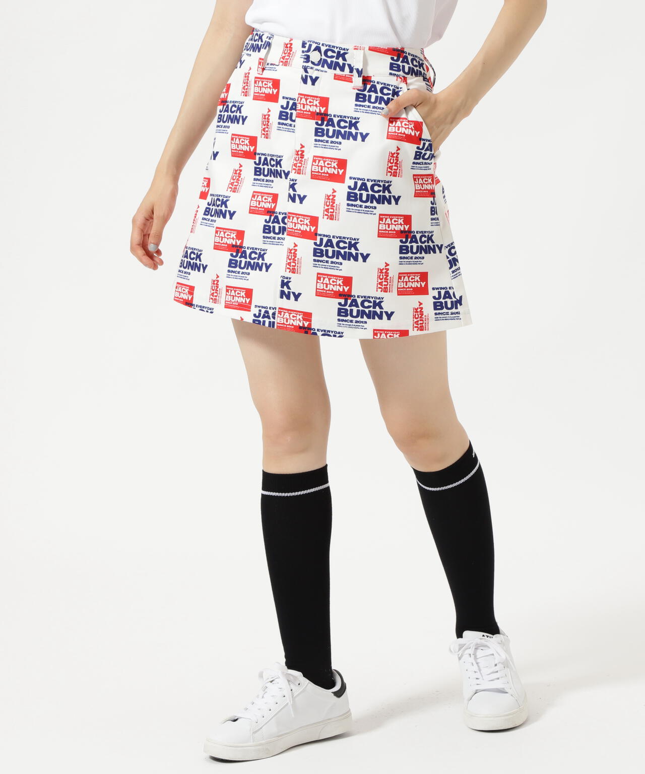 ポリエステルツイルプリント スカート