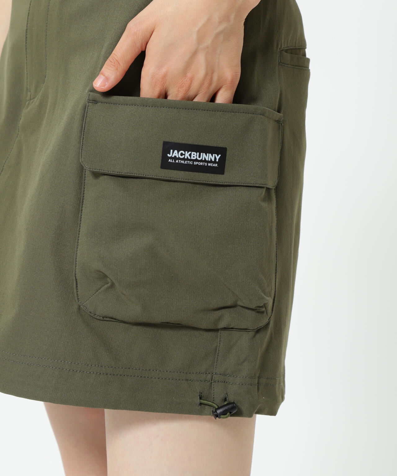 ストレッチ二重織プリント スカート