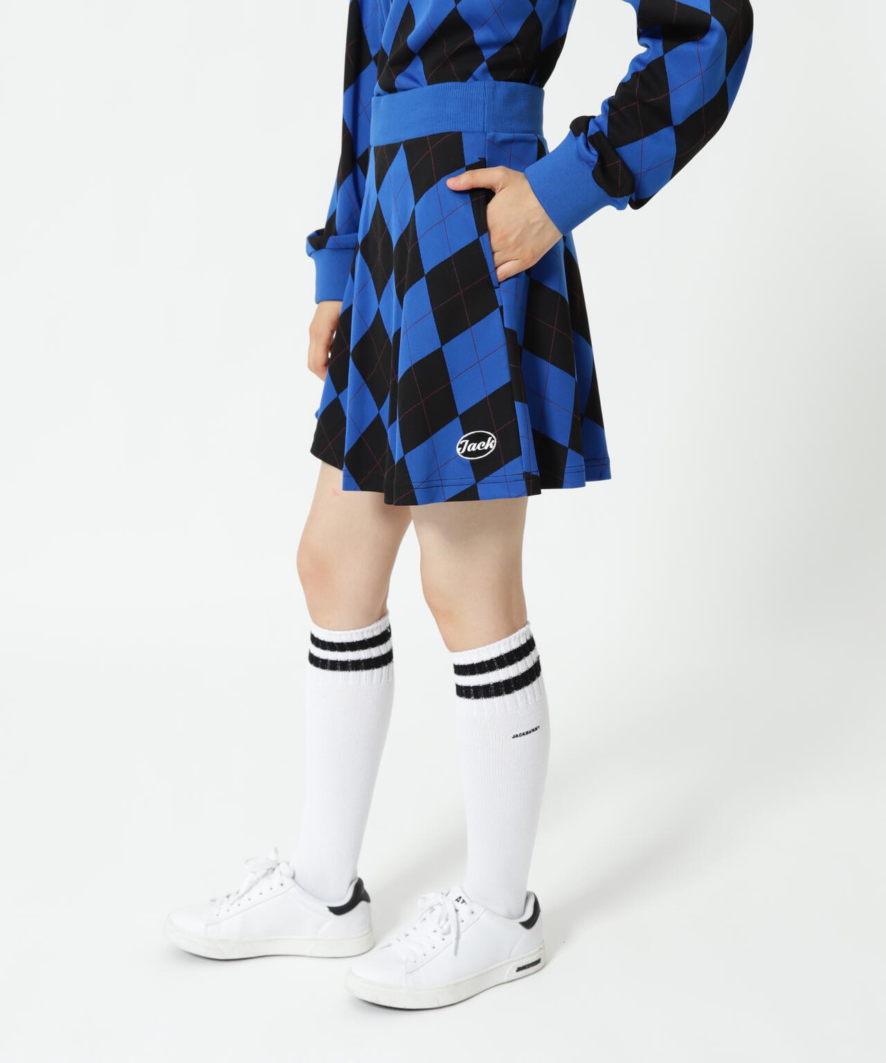 アーガイルジャガードスカート