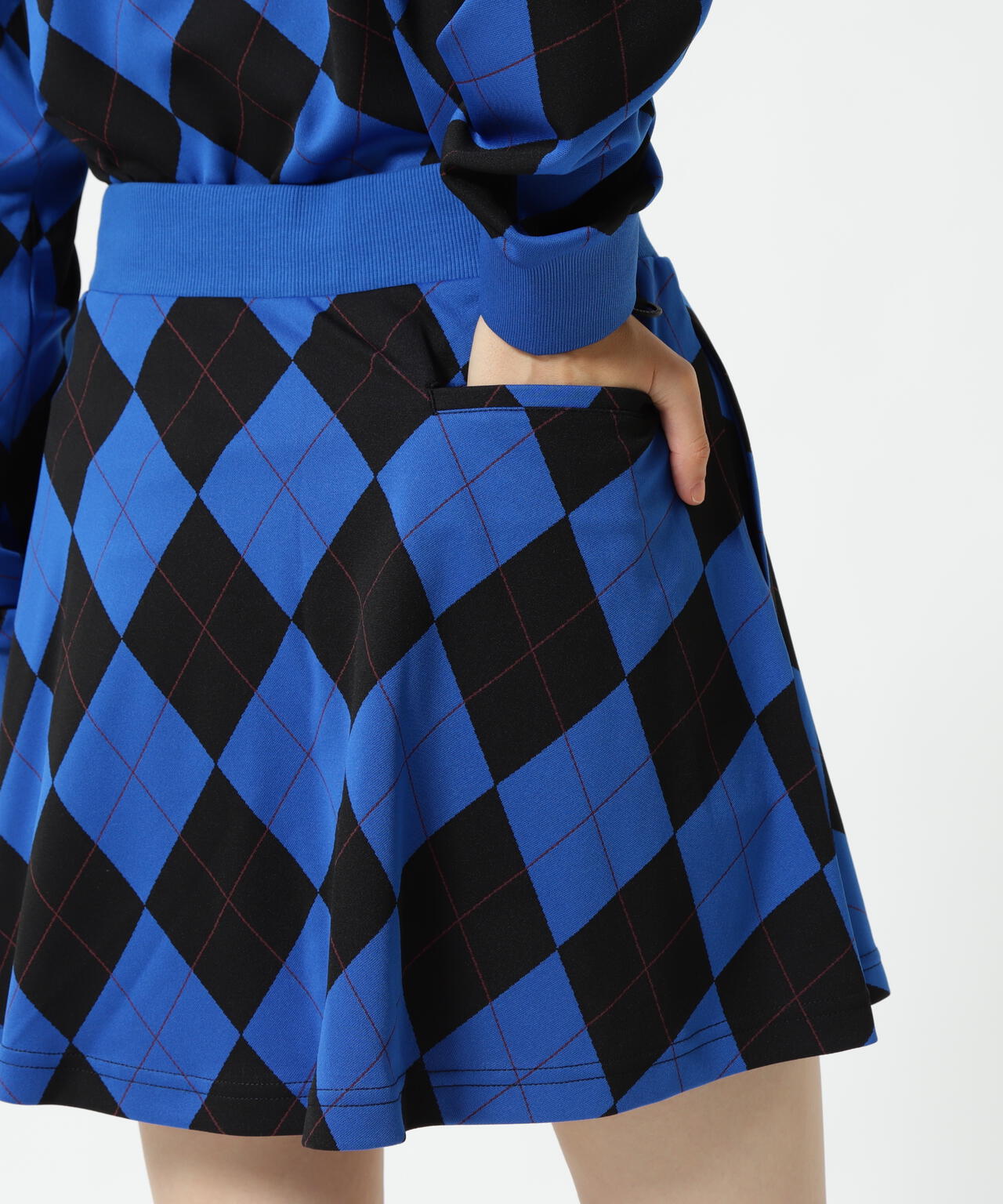 アーガイルジャガードスカート