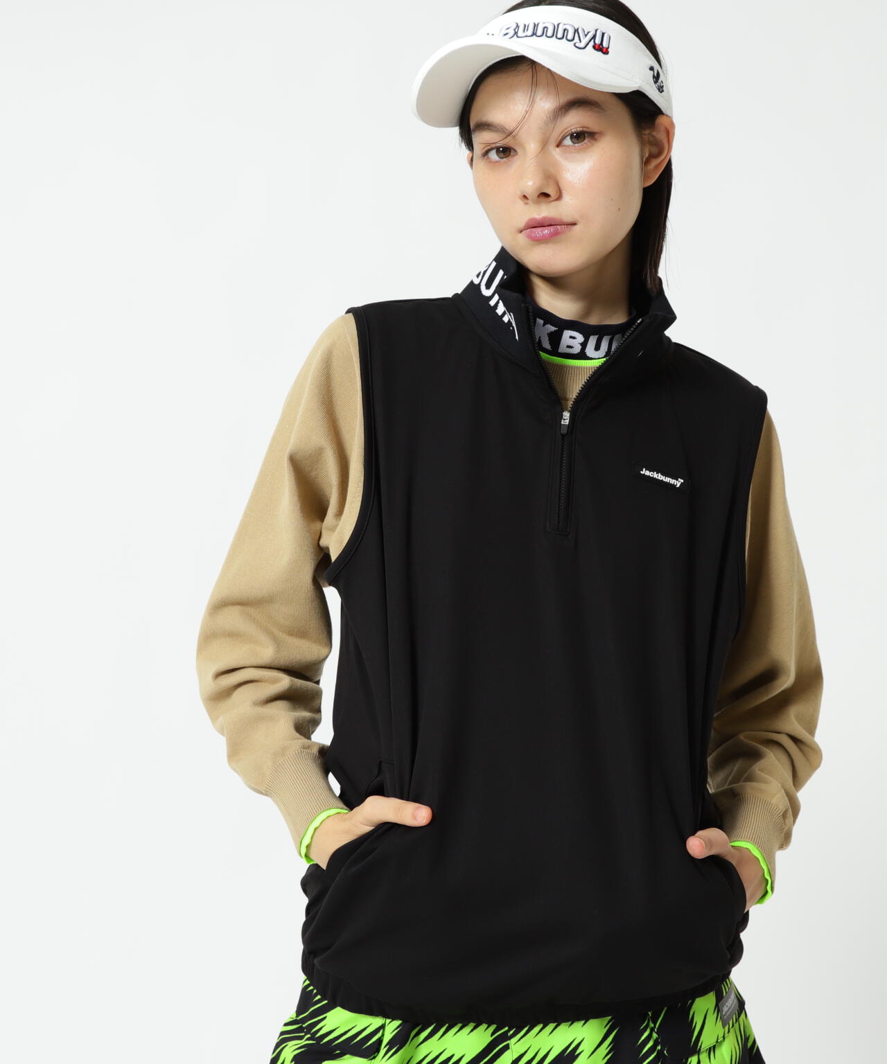 ライトスムースベスト フルジップベスト