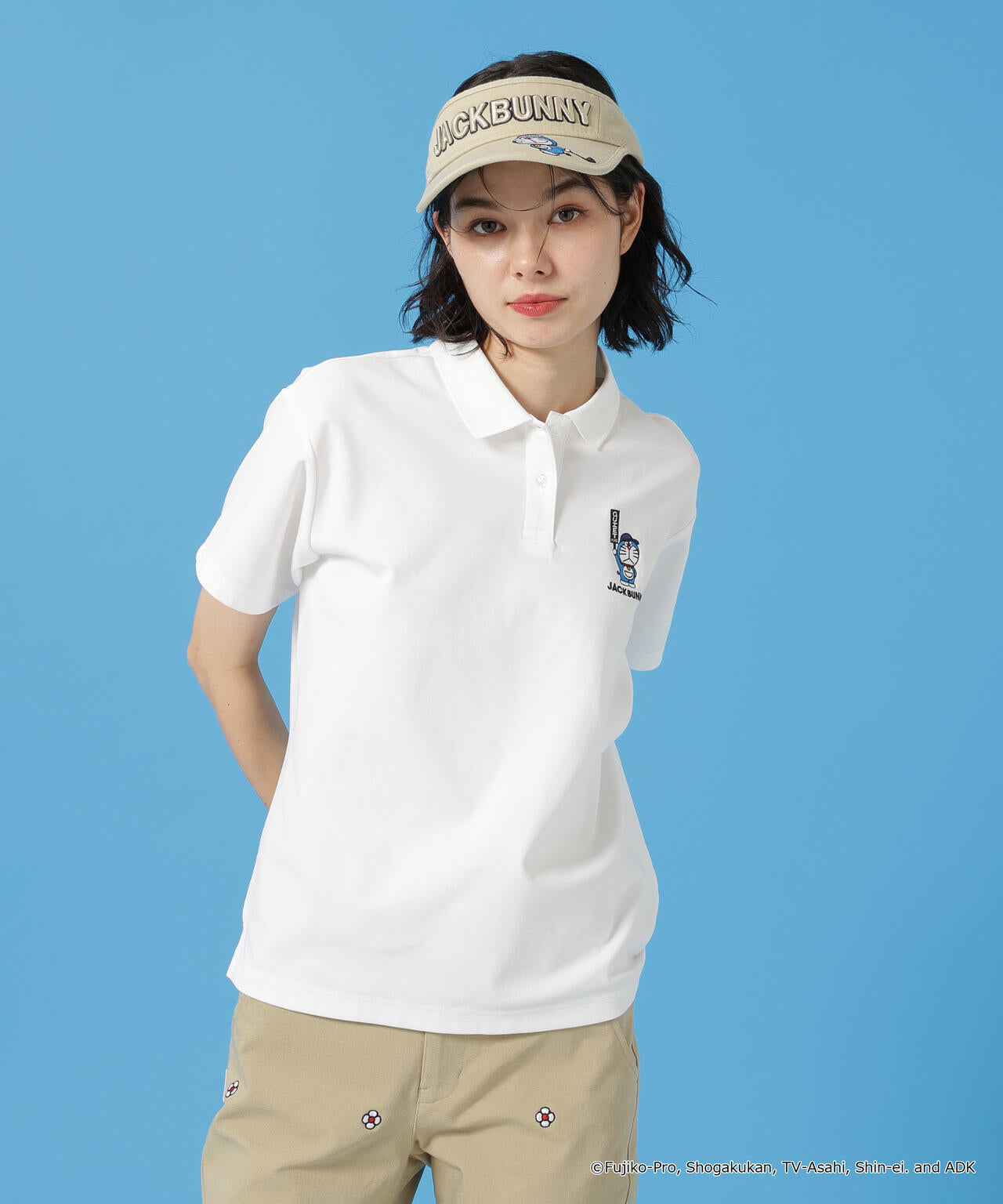 【ドラえもん】PEカノコ半袖ポロシャツ