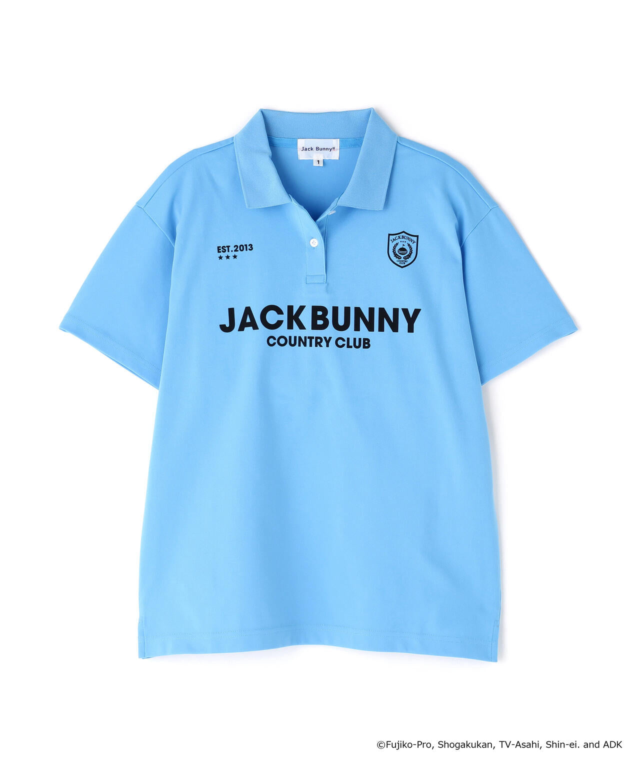 ジャックバニー ドラえもん刺繍ポロシャツ Jack Bunny!! ジャックバニー×ドラえもん 半袖ポロシャツ