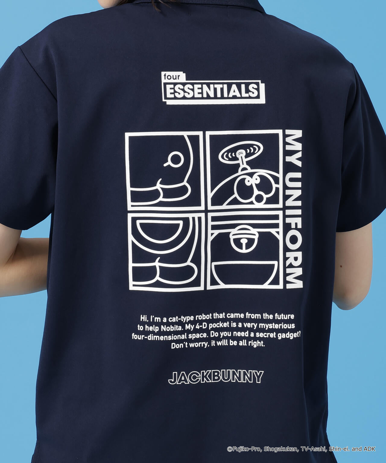 新品 ジャックバニー Jack Bunny!! ドラえもん 半袖ポロシャツ 黒 中古 レディース ジャックバニー Jack Bunny!! 半袖ポロシャツ 1