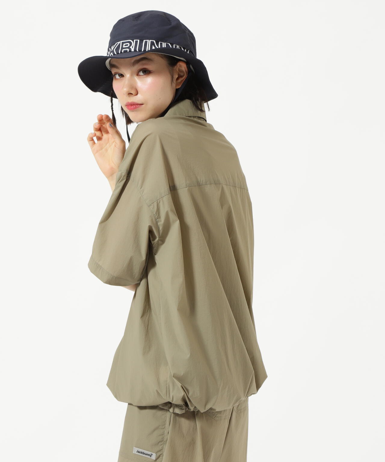 ナイロンタフタ半袖ポロシャツ