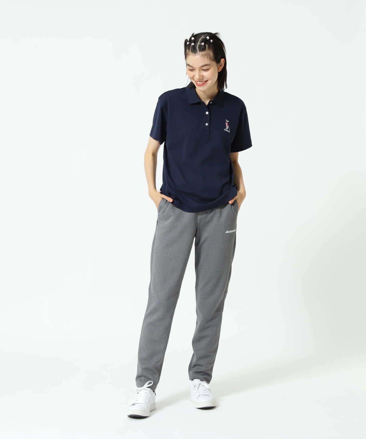 【直営店舗&公式オンライン限定】うさぎ刺繍PEポロシャツ