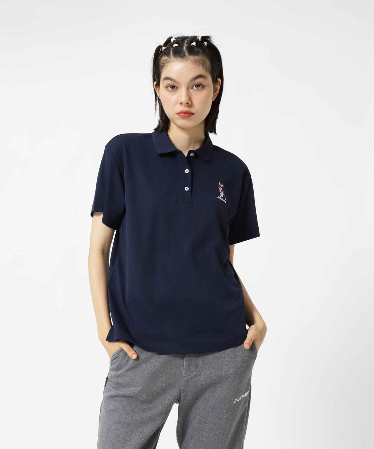 直営店舗&公式オンライン限定】うさぎ刺繍PEポロシャツ | Jack Bunny