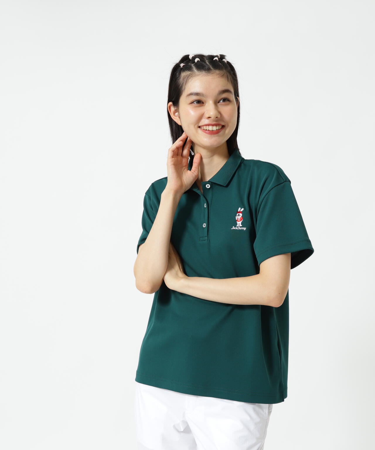 【直営店舗&公式オンライン限定】うさぎ刺繍PEポロシャツ
